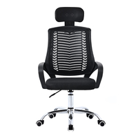 Échantillon Gratuit Chaise de Bureau Moderne en Maille de Haute Qualité Incassable, Pivotante et Réglable avec Appui-tête