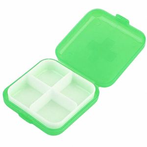 4 Compartment Pill Box Medicine Vitamin <b>Tablet</b> Storage <b>Container</b> Travel Case - Product Image 2