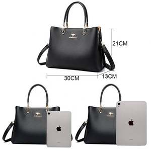 Bolso bandolera de diseñador de alta calidad para mujer, bolso de mano de cuero suave de gran capacidad para mujer, logotipo impreso personalizado, uso diario, verano e invierno - Product Image 2