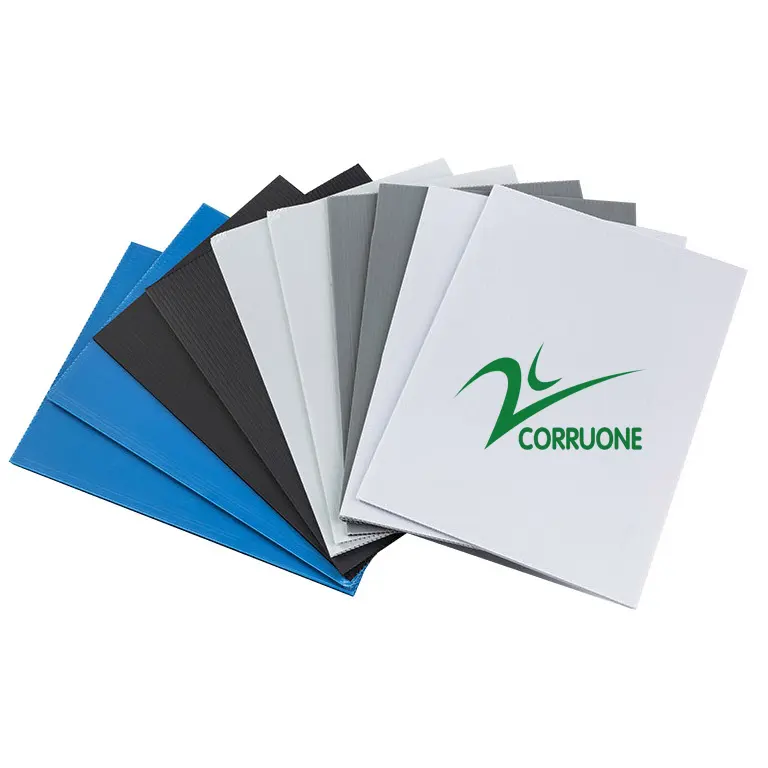 CORRUONE 2-10mm 4x8 Black Corflute Coroplast Board Sign Or Protection Correx Sheet