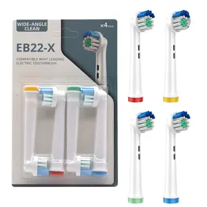 4 Pack Professionele Elektrische Opzetborstels Opzetborstels Refill Voor Orale Borstel Groothoek Schoon