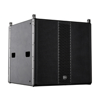 Subwoofer Line Array Aktif Tahan Air 18 inci, Speaker PA 35 Hz 1500W RMS dengan Amplifier Kelas D dan DSP Terintegrasi untuk Acara Panggung
