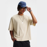 T-shirts en coton 100% lourd, surdimensionnés, de haute qualité, t-shirts vierges streetwear, t-shirts personnalisés avec logo, t-shirts courts et carrés pour hommes
