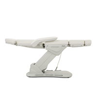 Fauteuil d'examen de beauté professionnel moderne, lit de massage facial électrique avec fonction inclinable, pour salon, spa, chambre, en métal