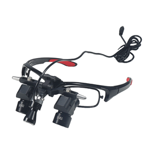 エルゴ変換レンズルーペ5x外科用歯科顕微鏡5W磁気スクエアヘッドライト脳神経外科用拡大ガラス - Product Image 1