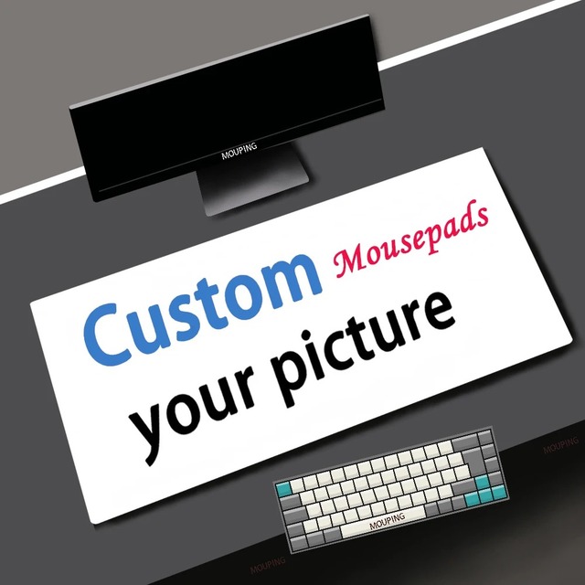 Waterproof XXL Desk Mat Large Rubber Mouse Pad with Custom Sublimation Print for Gaming Anime Heated in Stock