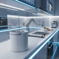 Vente en gros usine OEM Nouveauté 2026 Distributeur d'engrais intelligent inodore en alliage d'aluminium de 2,5 L pour usage domestique, gadgets de cuisine