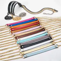 Leather Handbag Chain Strap, Purse Straps, Gold, Red, Black