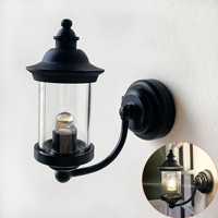 Mini lanterne murale décorative, modèle de lampe murale vintage pour maison de poupée avec lumière LED pour la mise en scène et la décoration