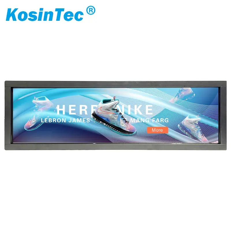 Hot KOSINTEC Baru Ultra lebar melar Bar Lcd tampilan iklan/iklan pemutar Lcd komersial Ultra regang layar