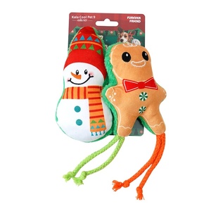 Juguete de gato de Navidad ecológico, palo de gato divertido de peluche con hierba gatera para autoalivio y molares resistentes a mordeduras, suministros para mascotas - Product Image 6