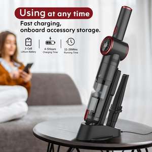 Petits mais puissants aspirateurs puissants portables 15000pa nettoyeur de voiture moteur sans brosse puissant <span class=keywords><strong>aspirateur</strong></span> <span class=keywords><strong>à</strong></span> <span class=keywords><strong>main</strong></span> multi-usage - Product Image 2