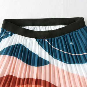 Phụ nữ thanh lịch của phụ nữ xếp li váy phụ nữ cao EO XẾP LI Màu sắc chính tả cổ điển A-line váy - Product Image 5