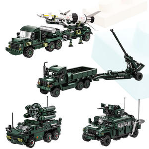 รถถังฮัมเมอร์ Wange 4510-4513 ยุคสงครามโลกครั้งที่ 2 พร้อมขีปนาวุธ รถบรรทุก ปืนใหญ่ ชุดตัวต่อ MOC ของเล่นเสริมพัฒนาการ ชุดบล็อกตัวต่อ ขายส่ง - Product Image 1