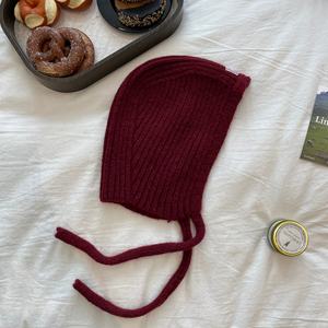 Versión Coreana de Simple 7% gorro de punto de <span class=keywords><strong>lana</strong></span> nueva exposición facial pequeña personalidad de punto gorro para adultos estilo de personaje de Color sólido - Product Image 5