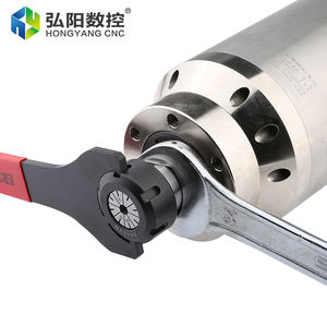 HYCNC 轻型金属 <span class=keywords><strong>UM</strong></span> 型数控铣刀工具扳手 主轴螺母座 铣刀车床 ER20 ER25 ER32 红黑长款 - Product Image 3