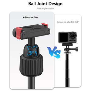 YLTECH trípode de cámara de acción de aluminio 2 en 1 <span class=keywords><strong>Mini</strong></span> trípode de Selfie Stick de escritorio para GoPro Hero/DJI OSMO /Insta360 - Product Image 5