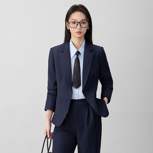 <span class=keywords><strong>Traje</strong></span> de Chaqueta para Mujer, Primavera y Otoño, Nuevo Estilo, para Estudiantes Universitarias, Entrevistas, Vestido Profesional, Overol - Product Image 4