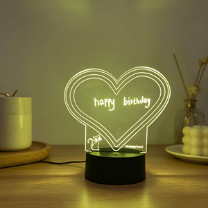 Tablero de Mensajes LED con Base Blanca Borrable, Nuevo Producto para Regalo de Cumpleaños y Día de la Madre, Juego de Luces Nocturnas - Product Image 6