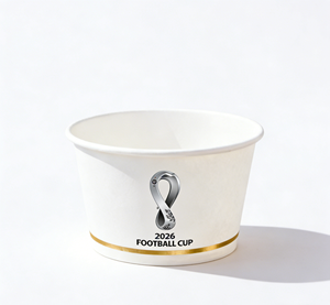 Bols en papier jetables Coupe de football 2026, parfaits pour les fournitures de fête et le service alimentaire le jour du match, saladier en papier kraft - Product Image 1