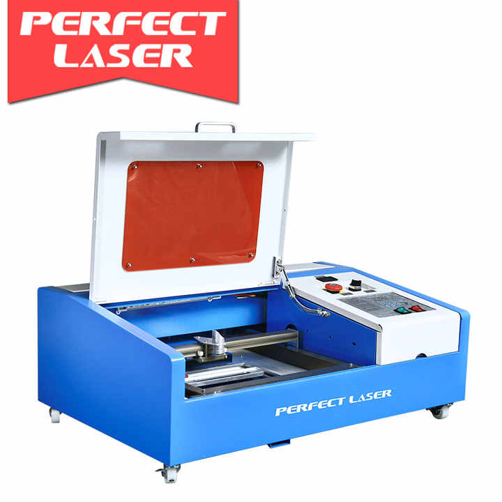 Perfect Laser 2023 Economical small 40W rubber stamp CO2 laser making engraving machine for home business