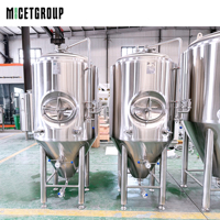 Système de brassage de 500L directement de l'usine, équipement de brassage de bière artisanale, système de microbrasserie complet avec cuves de fermentation pour brasserie artisanale