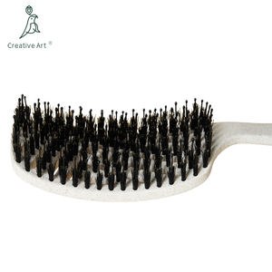 Cepillos de pelo personalizados al por mayor para mujer, <span class=keywords><strong>cepillo</strong></span> de pelo húmedo y seco de plástico de nailon, peine de pelo OEM y ODM - Product Image 4