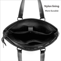 Sac à bandoulière noir grande capacité pour ordinateur portable, mallette d'affaires, sac à main pour homme, sacoche pour avocat, sac de marketing à bandoulière
