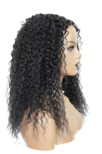 <span class=keywords><strong>Cabello</strong></span> Sintético Transparente 100% de Densidad Media para <span class=keywords><strong>Mujer</strong></span>, <span class=keywords><strong>Ondulado</strong></span>, con Pequeños Rizos, Elegante y Moderno, para Europa, América y África - Product Image 4