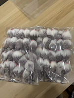 Jouet interactif pour chat en fourrure de lapin de luxe écologique, 2 pouces, avec sonnette automatique, noir, blanc, gris, imprimé animal