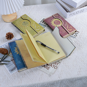 Ma thuật ghi chú từ khóa này cổ điển châu Âu nhật ký sổ cái máy tính xách tay hàn quốc máy tính xách tay màu phụ trang minh họa lịch - Product Image 2