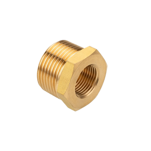 Adaptateur hexagonal réducteur de basse pression en laiton forgé 1/2'' mâle NPTX 1/8'' vers 1/8'' femelle NPT - Product Image 1