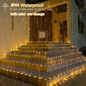 Tira de luces LED navideñas para interiores y exteriores, cable de cuero, impermeable, 8 modos de luz, control remoto, 800 - Product Image 2