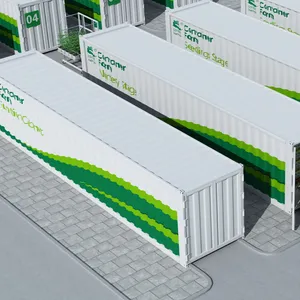 Veevoeder Weiland Gerst Teelt Kweek Kistkweek Container Met Hydrocultuur Irrigatiesysteem