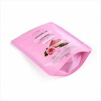 Sachet Doypack Personnalisé Imprimé Anti-Odeur Qualité Alimentaire Stratifié avec Fermeture Zip en Aluminium pour Poudre Cosmétique et Masque de Soin Facial 100g