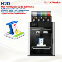 Imprimante 3D H2D avec prise en charge d'impression multicolore Ams 2 Pro, compatible avec divers filaments, application mobile, fonctionnement à distance Wi-Fi