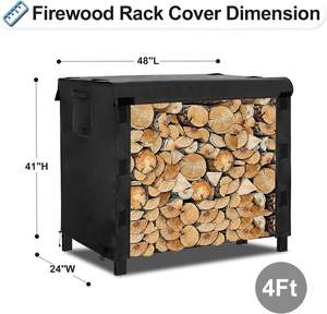 Couverture en <span class=keywords><strong>bois</strong></span> <span class=keywords><strong>de</strong></span> feu <span class=keywords><strong>de</strong></span> haute qualité extérieure 420D Oxford tissu imperméable PU revêtement <span class=keywords><strong>bois</strong></span> <span class=keywords><strong>de</strong></span> <span class=keywords><strong>chauffage</strong></span> Rack couverture <span class=keywords><strong>de</strong></span> stockage - Product Image 3