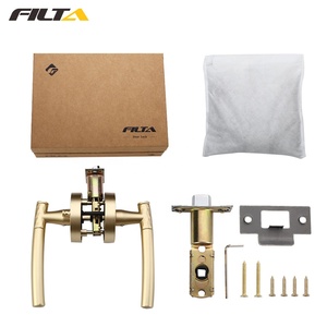 Filta sự riêng tư hình ống Vòng Matt đòn bẩy màu đen tay nắm cửa mỹ phòng tắm xử lý Ổ khóa cửa - Product Image 5