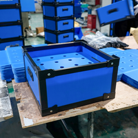 PP Hohlplastik Coroplast-Platten Logistik-Container-Box Poly-Wellpappe Corflute ESD Antistatische Box Trennwände Umlaufbehälter