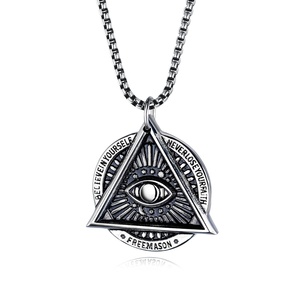 Collar <span class=keywords><strong>de</strong></span> <span class=keywords><strong>Ojo</strong></span> <span class=keywords><strong>de</strong></span> <span class=keywords><strong>Horus</strong></span> <span class=keywords><strong>de</strong></span> acero inoxidable, <span class=keywords><strong>colgante</strong></span> <span class=keywords><strong>de</strong></span> joyería Retro - Product Image 1