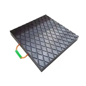 Composite Plastic Strong And Stabilizer Crane Block Black Outrigger Pads