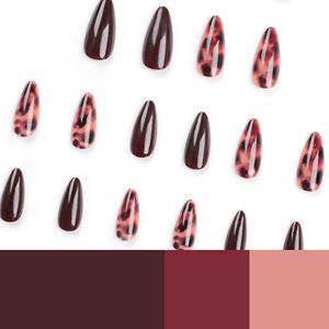 Fournisseur en gros Faux <span class=keywords><strong>ongles</strong></span> pointus marron foncé <span class=keywords><strong>Ongles</strong></span> à colle texturés craquelés <span class=keywords><strong>rouges</strong></span> <span class=keywords><strong>et</strong></span> <span class=keywords><strong>noirs</strong></span> <span class=keywords><strong>Ongles</strong></span> artificiels lisses monochromes - Product Image 4