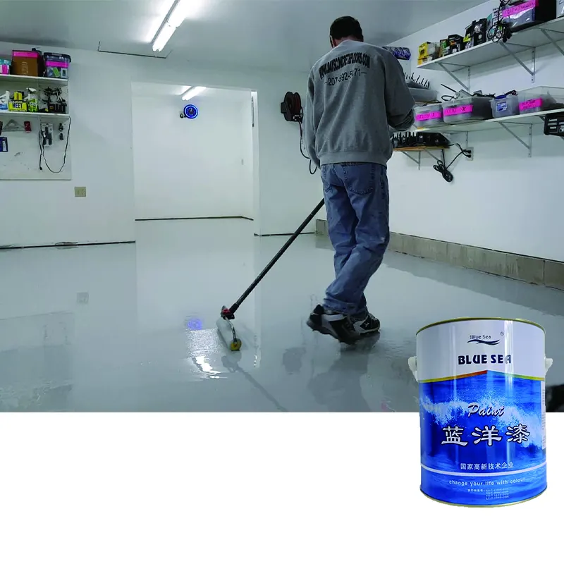 Solvent-free epoxy floor paint includes a full set price of solvent-free epoxy floor primer, primer and topcoat
