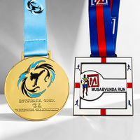 Médailles et rubans personnalisés en alliage de zinc 2D/3D pour sports de force, boxe, judo, taekwondo, karaté – Prix usine abordables