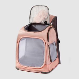Luxury Foldable Pet Carrier Solid Double Shoulder Dog Backpack Zipper Closure Portable Oxford Cloth for Outdoor Pet Adventures - Product Image 2