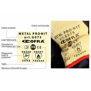 ถุงมือยาง cofra freezing Pro สำหรับการป้องกันความเย็น (12คู่) - Product Image 2