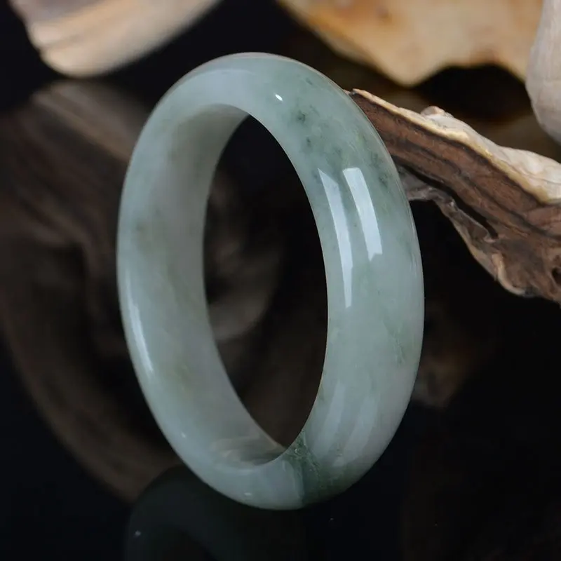 Natuurlijke Jade Armband Helende Energie Hand Snijden Groene Jade Stenen Armbanden Voor Vrouwen Burma Gemstonejewelry