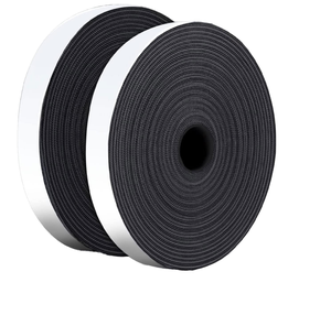 Cinta adhesiva de gancho y bucle de poliéster de nailon de alta calidad, rollo de gancho y bucle de doble cara autoadhesivo adhesivo personalizado - Product Image 1