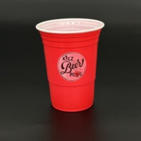 Gobelets en plastique PP à paroi simple jetables avec couvercles pour café et thé Vaisselle écologique
