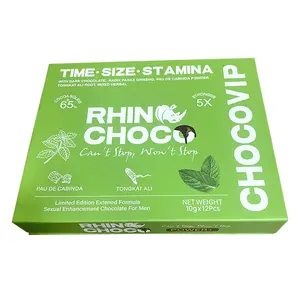 großhandel kundenspezifische medikamentenaufkleber Rhino Choco vip Schokolade